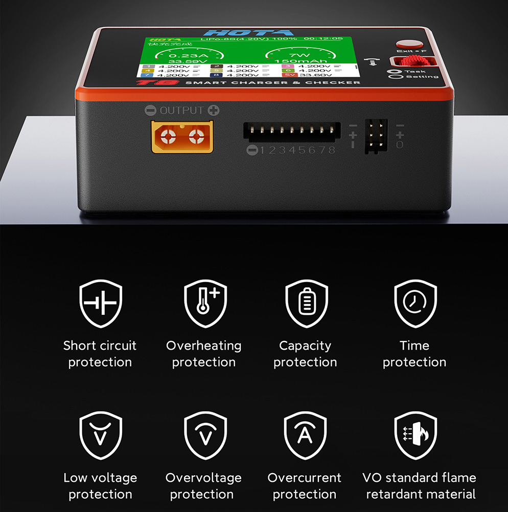 HOTA T8 Smart Balance Charger  - Fpv Drone Charger review and price