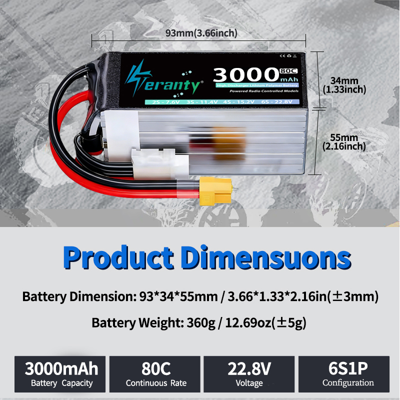 TERANTY 6S 22.8V 3000mAh 80C/1 - Fpv Drone Charger review and price